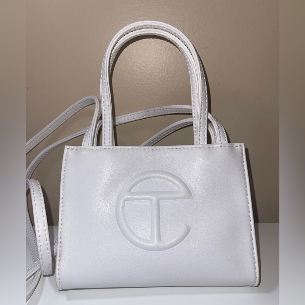 Telfar Small Shopping Bag in White
